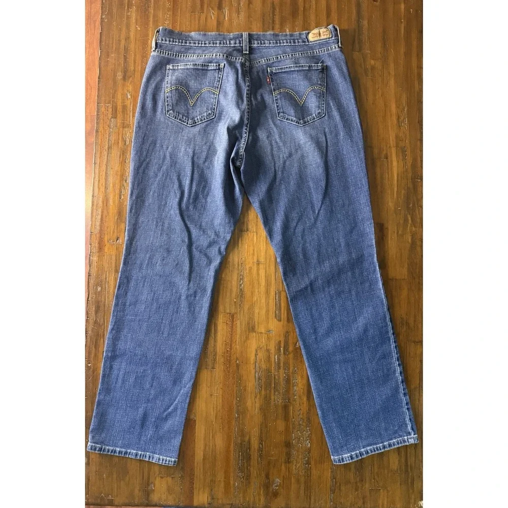 Levi's 505 Straight Jeans Men's W33 L32 Classic Blue‎ Denim Zipper Fly